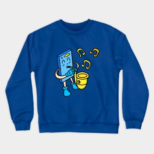 Cute cartoon saxophone Crewneck Sweatshirt